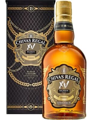 Віскі Chivas Regal XV Balmain Limited Edition Design 15 years old gift box 0.7 л