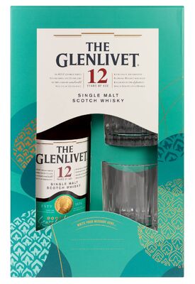 Виски The Glenlivet 12 y.o. с бокалами 0.7 л
