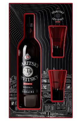 Водка Staritsky&Levitsky Reserve + 2 рюмки 0,5 л