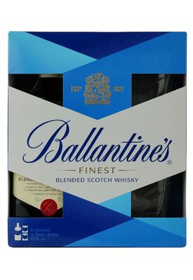 Виски Ballantine's Finest + 2 стакана 0.7 л
