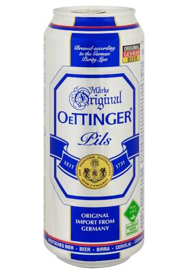 Пиво Oettinger Pils ж/б 0.5 л