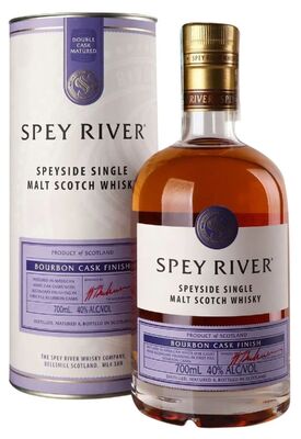Віскі Spey River Bourbon Cask Single Malt у тубусі 0.7 л